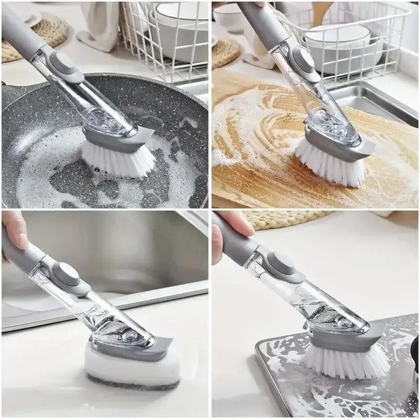 Kitchen Sink Scrubber Dish Washing Brush Tool