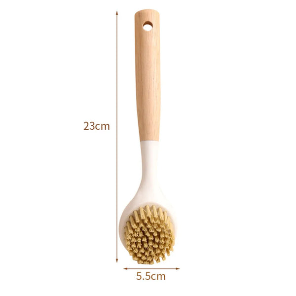Kitchen non-stick pan decontamination cleaning pot brush