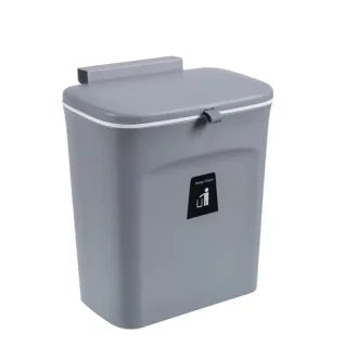 Wall-Mounted Bathroom Trash Can with Lid