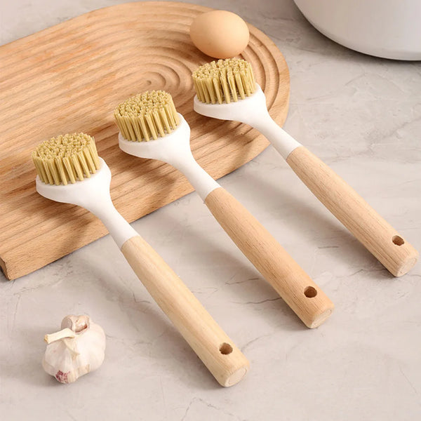 Kitchen non-stick pan decontamination cleaning pot brush